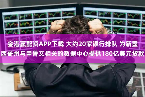 金港赢配资APP下载 大约20家银行排队 为新墨西哥州与甲骨文相关的数据中心提供180亿美元贷款