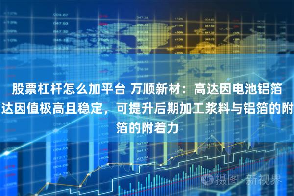 股票杠杆怎么加平台 万顺新材:高达因电池铝箔表面达因值极高且稳定,可提升后期加工浆料与铝箔的附着力